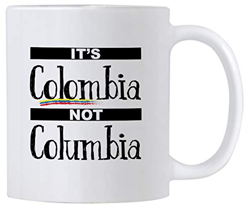 Casitika Colombian Pride Tasse mit Aufschrift "It's Colombia Not Columbia Cup", 325 ml von Casitika