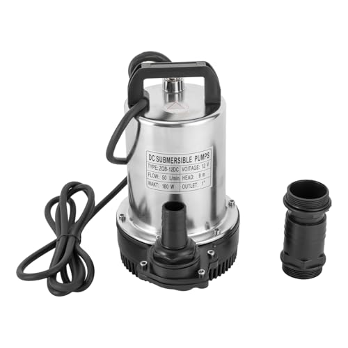 Tauchpumpe Schmutzwasserpumpe DC 12V 6000L/H Förderpumpe Ladungswasser Tauchpumpe Wasserpumpe Pumpe leise Betrieb von Caskunbsy