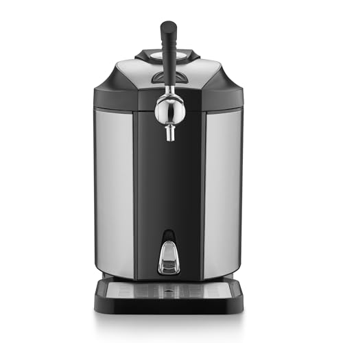 CASO BeerMaster - Bierzapfanlage - für alle handelsüblichen 5 Liter Fässer geeignet, Temperatur 4-12°C, Qualitätserhaltende Kühlung bis zu 10 Tage, stufenlos einstellbarer Druck von Caso