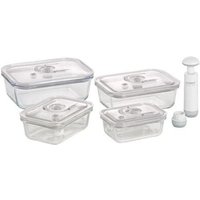 CASO Glas-Vakumierdosen eckig mit Handpumpe 4er Set 370/600/1000/1500ml CASO Glas-Vakumierdosen eckig mit Handpumpe 4er Set 370/600/1000/1500ml von Caso