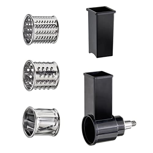 CASO Multireibe zur Küchenmaschine KM 1800 Black, Drei verschiedene Trommeleinsätze aus Edelstahl zum Schneiden, Raspeln, Reiben, Spülmaschinengeeignet CASO Multireibe zur Küchenmaschine KM 1800 Black, Drei verschiedene Trommeleinsätze aus Edelstahl zum Schneiden, Raspeln, Reiben, Spülmaschinengeeignet von Caso