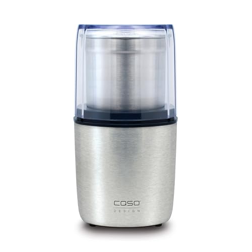 Caso Coffee Flavour - Elektrische Kaffeemühle zum mahlen von Kaffee, Testsieger Haus & Garten Test, Espresso, Nüssen oder Gewürzen, bis zu 90 g Kaffeebohnen von Caso