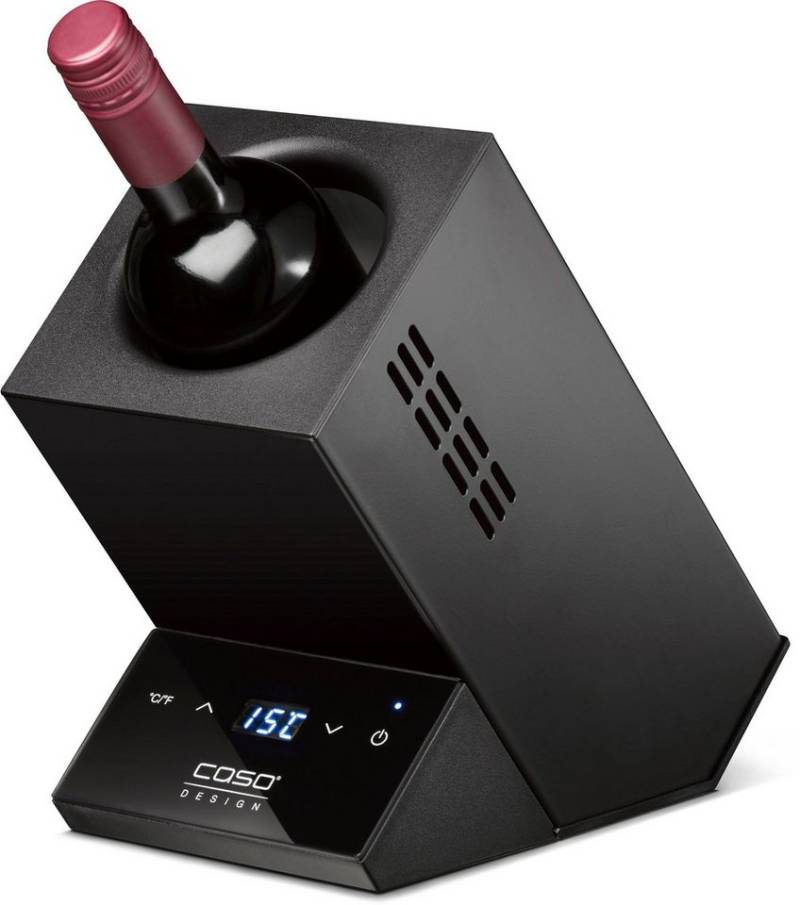 Caso Elektrischer Weinkühler 614 Caso Design WineCase One black, Temperatur elektronisch einstellbar, Sensor-Touch Bedienung von Caso