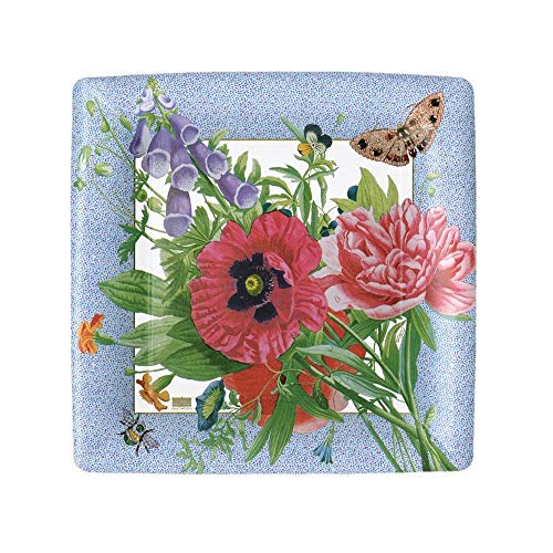 Caspari 13920sp Blossoms and Brooches Set 8 Dessertteller Papier Mehrfarbig 21 x 21 x 0,02 cm von Caspari