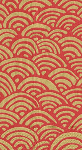 Caspari Paket von 15 Servietten Guest lulu' S, Stoff, rot, 16.25 x 20 x 0,2 cm Caspari Paket von 15 Servietten Guest lulu' S, Stoff, rot, 16.25 x 20 x 0,2 cm von Caspari