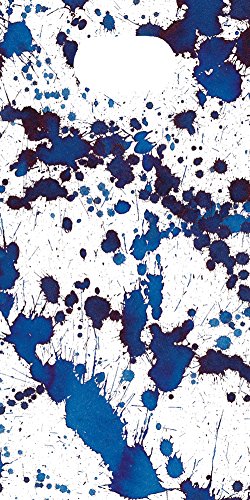 Caspari FAV018 Splatterware Partytüten, 10,2 x 5,1 x 20,3 cm, Blau, 8 Stück, Papier von Caspari