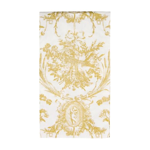 Caspari Romantische Toile-Servietten, goldfarben, 15 Stück pro Packung Caspari Romantische Toile-Servietten, goldfarben, 15 Stück pro Packung von Caspari