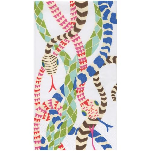 Caspari Serpentine Gästehandtuch-Servietten, Weiß, 15 Stück pro Packung Caspari Serpentine Gästehandtuch-Servietten, Weiß, 15 Stück pro Packung von Caspari