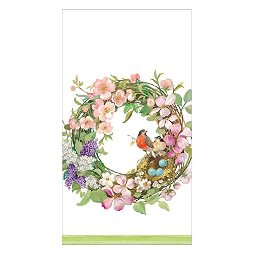 Caspari Spring Wreath Papierservietten, 15 Stück pro Packung von Caspari