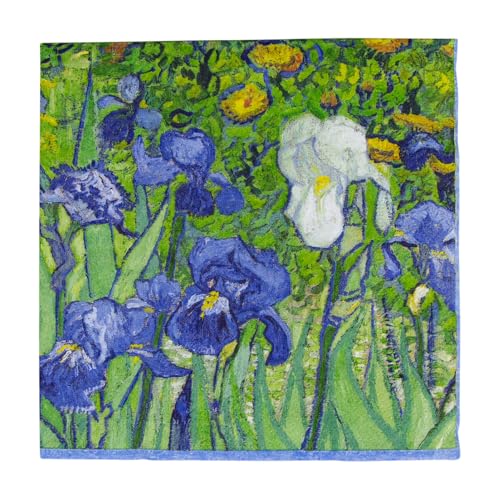 Entertaining with Caspari Van Gogh Irises Paper Luncheon Napkins, Pack of 20 von Caspari