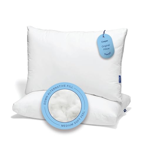 Casper Original Kissen zum Schlafen, Standard, Weiß, 2er-Pack von Casper
