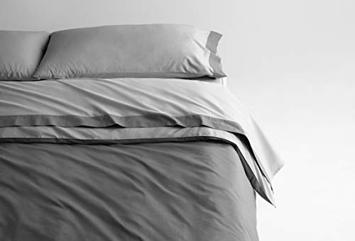 Casper Sleep Bettlaken-Set aus weicher und strapazierfähiger Supima-Baumwolle Full Grau von Casper