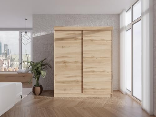 Caspian 24 Kleiderschrank Eiche Garderobenschrank mit Vier Schubladen Wotan - 120x205 cm Caspian 24 Kleiderschrank Eiche Garderobenschrank mit Vier Schubladen Wotan - 120x205 cm von Caspian24