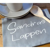 Geschirrtuch Mit Namen, Handtuch, Trockentuch, Personalisiertes Geschenk von CassaMassa