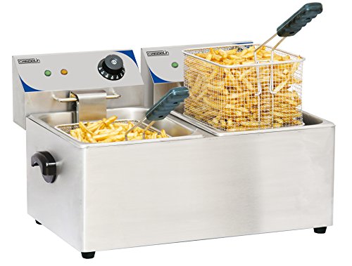 Casselin CFE42 Electric Fryer 2 x 4 litres von Casselin