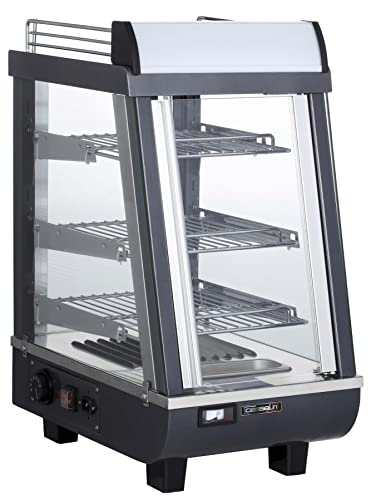 Casselin CVC76L Heizvitrine, Edelstahl, schwarz von Casselin