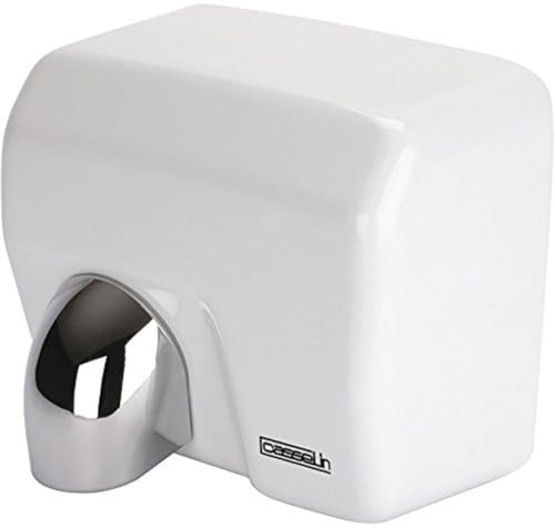 Casselin Hand Dryer 2500 W with Infrared Sensor - White Lacquered Or Stainless Steel, Colour: White von Casselin