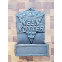 E.c. Simmons Gusseisen Keen Kutter Matchstick Halter Reproduktion von CastIronCrusaders