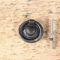 Gusseisenring Mit Runder Rückplatte, Ausgefallener Ringgriff Bc12 von CastIronHardwares