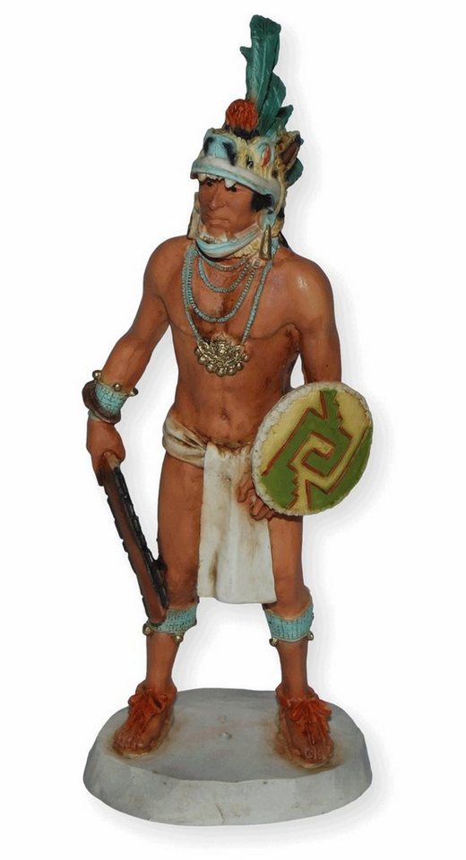 Castagna Dekofigur Cuauhtémoc H 18,5 cm Azteke Dekofigur Native American Castagna von Castagna