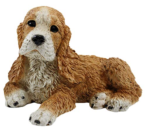 Castagna Dekofigur Hund Cocker Spaniel Welpe Hundefigur liegend Kollektion Resin H 16 cm von Castagna