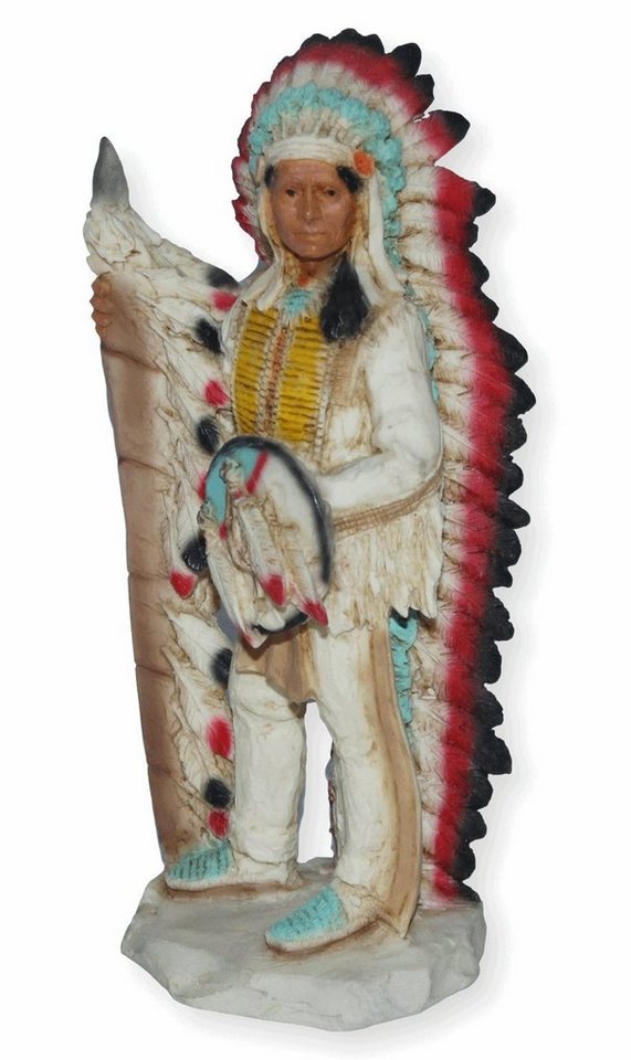 Castagna Dekofigur Native American Deko Figur Häuptling Red Cloud H 17 cm Castagna von Castagna