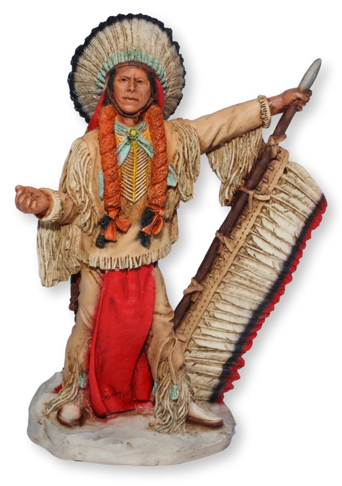 Castagna Dekofigur Native American Deko Figur Quanah Parker H 18 cm Castagna von Castagna