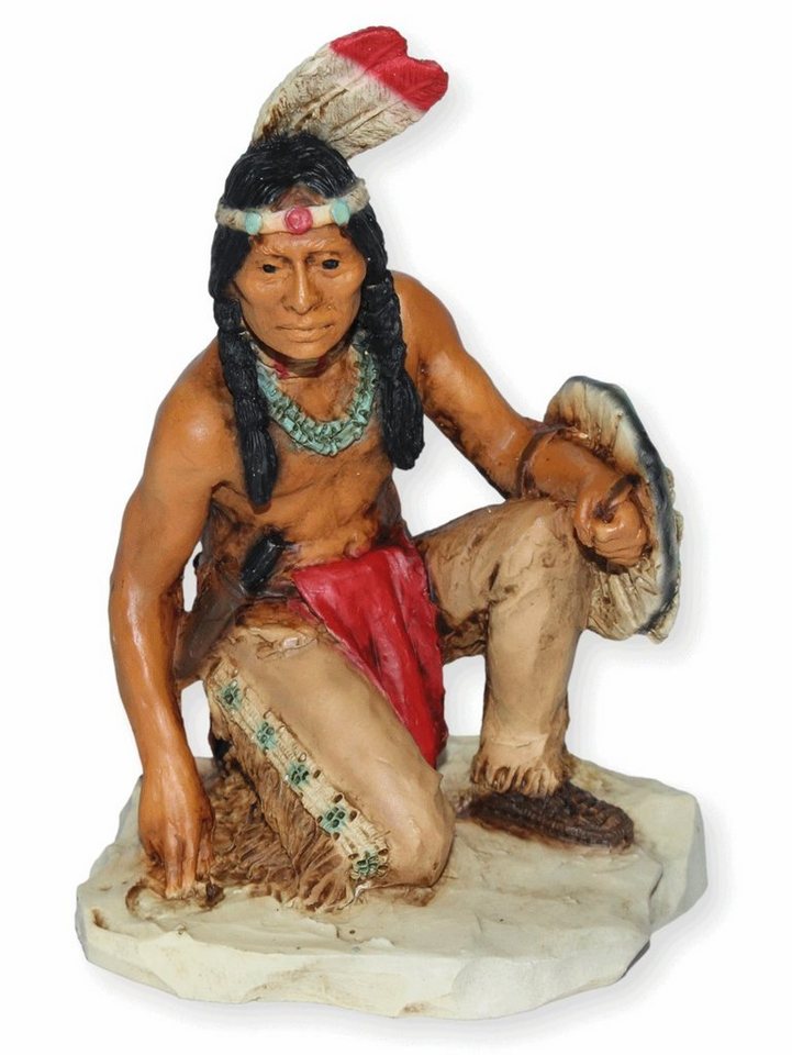 Castagna Dekofigur Native American Figur Uncas der letzte Mohikaner H 12 cm Castagna von Castagna