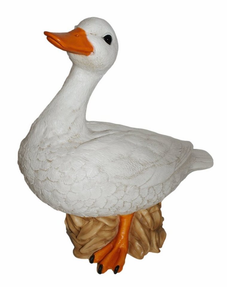 Castagna Tierfigur Deko Figur Gans weiße Gänsefigur Kollektion Castagna aus Resin H 37 cm von Castagna
