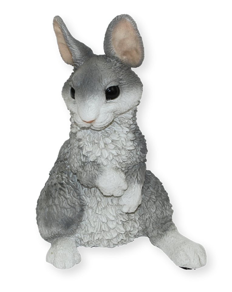 Castagna Tierfigur Deko Figur Hase grau sitzend Kollektion Castagna aus Resin H 22 cm von Castagna