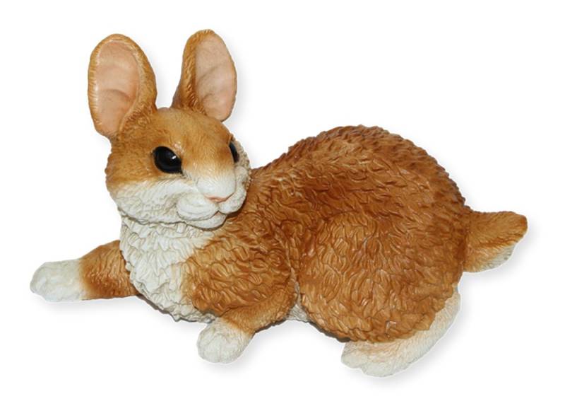Castagna Tierfigur Deko Figur Hase liegend Kollektion Castagna aus Resin H 16 cm von Castagna