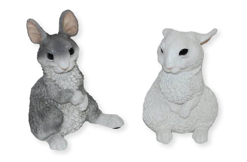 Castagna Tierfigur Deko Figur Hasen sitzend Kollektion Castagna aus Resin H 19-22 cm von Castagna