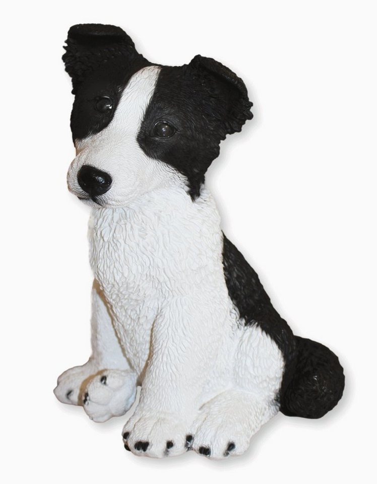 Castagna Tierfigur Deko Figur Hund Border Collie Welpe Kollektion Castagna H 27 cm von Castagna