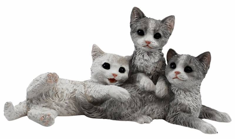 Castagna Tierfigur Dekofigur Katze drei junge Kätzchen Kollektion Castagna H 19cm von Castagna