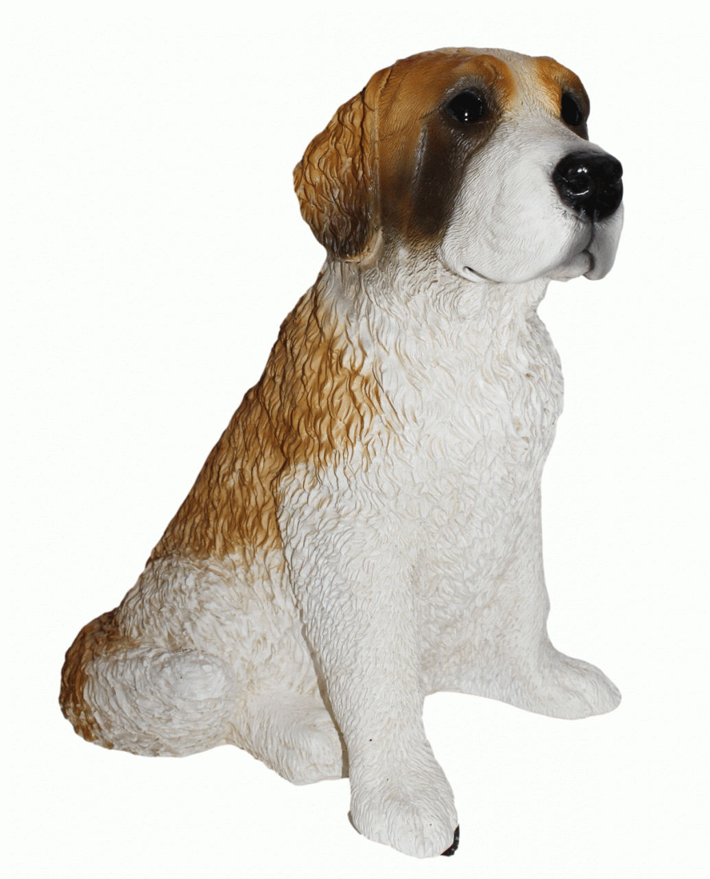 Deko Figur Hund Bernhardiner Hundefigur Saint Bernard sitzend Kollektion Castagna aus Resin H 32 cm von Castagna