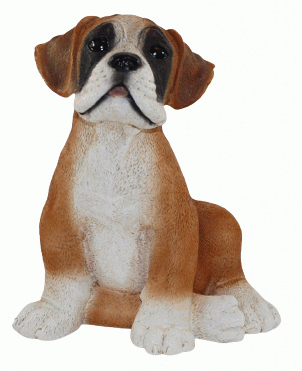 Deko Figur Hund Boxer Welpe Hundefigur sitzend Kollektion Castagna aus Resin Höhe 24 cm von Castagna