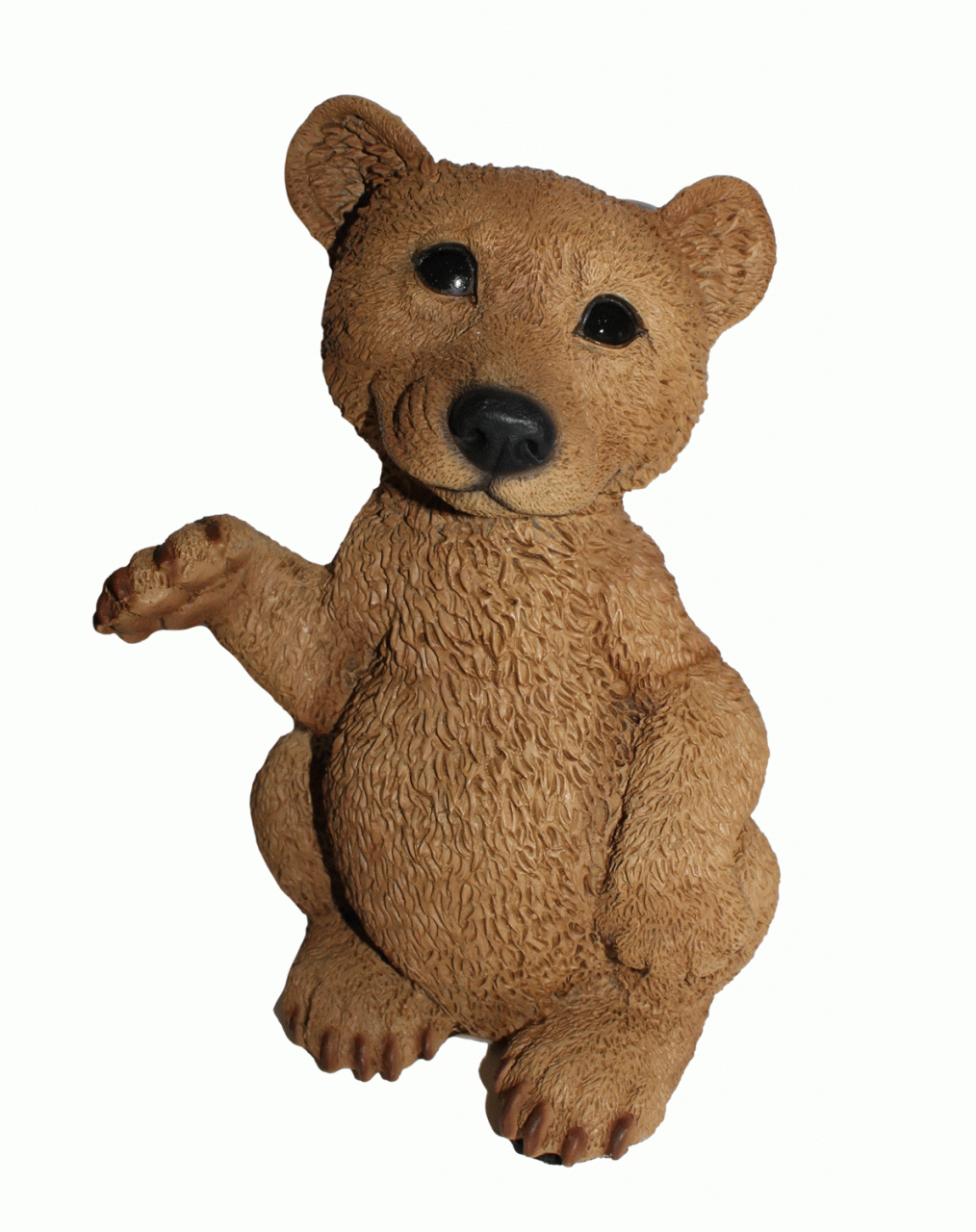 Dekofigur Tierfigur Bärfigur Bär stehend winkend Kollektion Castagna Sammlerfigur aus Resin H 24 cm von Castagna