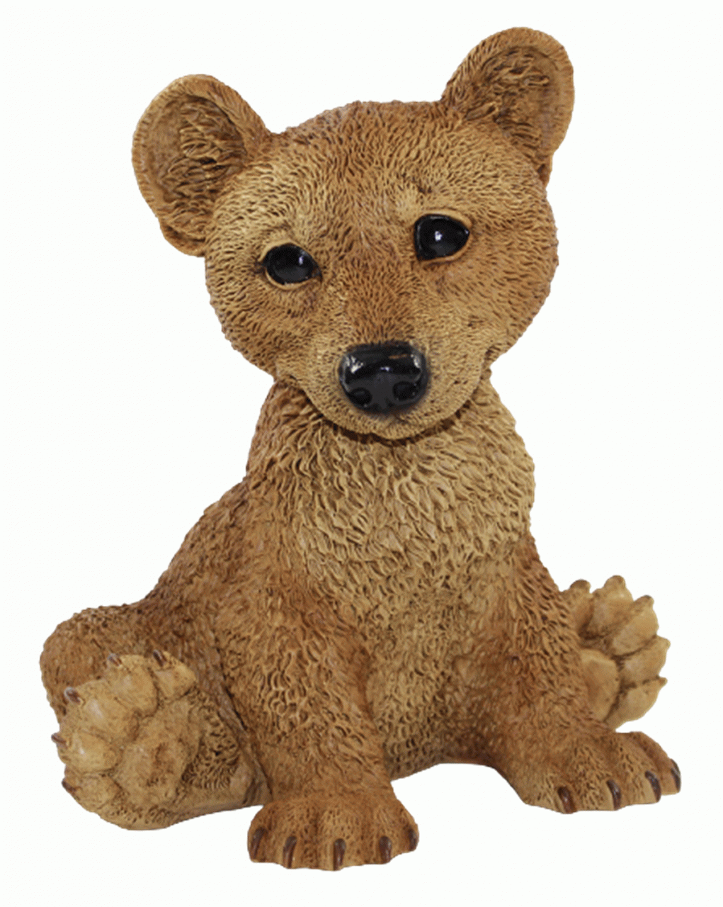 Dekofigur Tierfigur Bärfigur junger Bär sitzend Kollektion Castagna Sammlerfigur aus Resin H 22 cm von Castagna