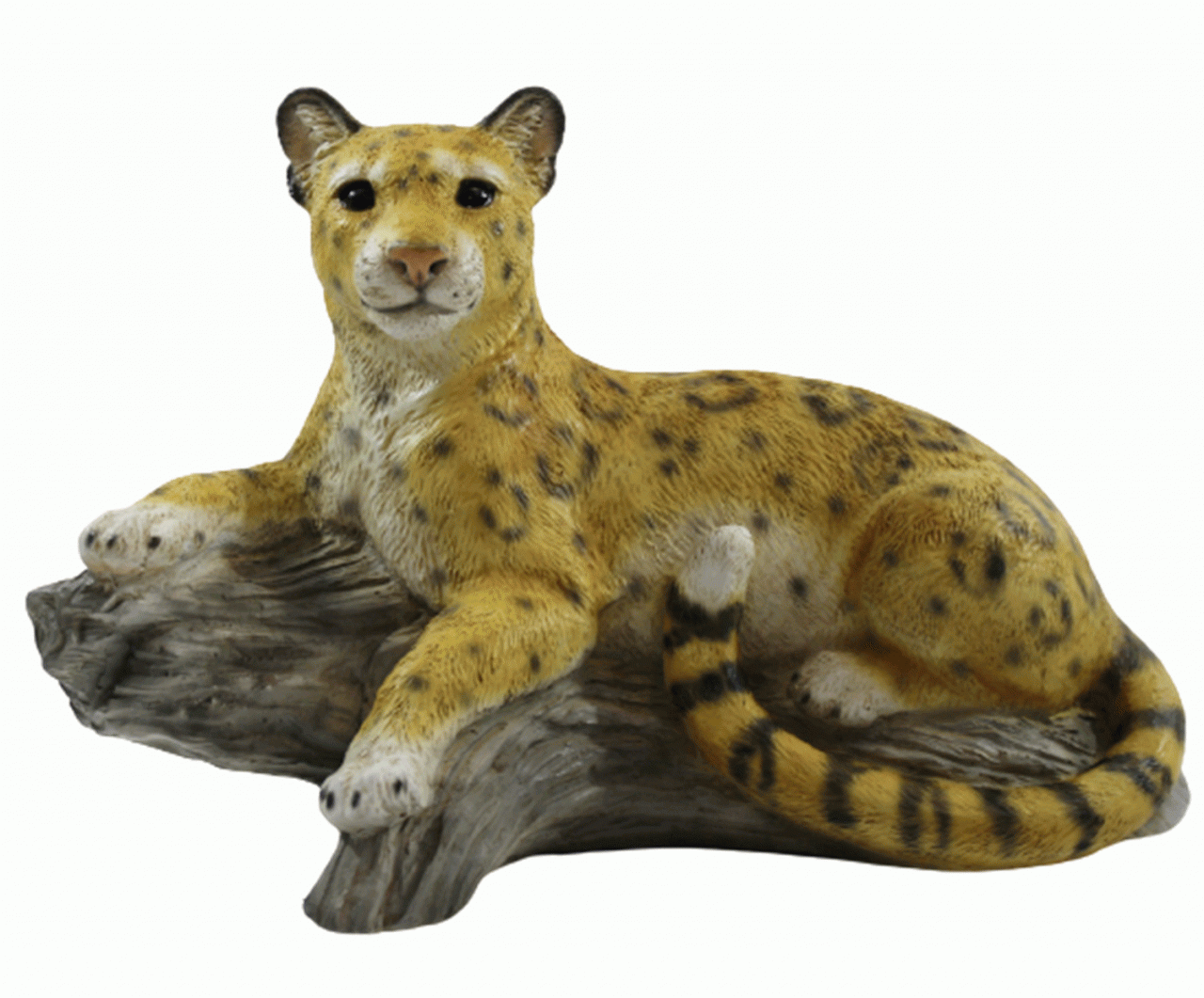 Dekofigur Tierfigur Wildtierfigur Raubkatze Leopard liegend Kollektion Castagna aus Resin H 20 cm von Castagna