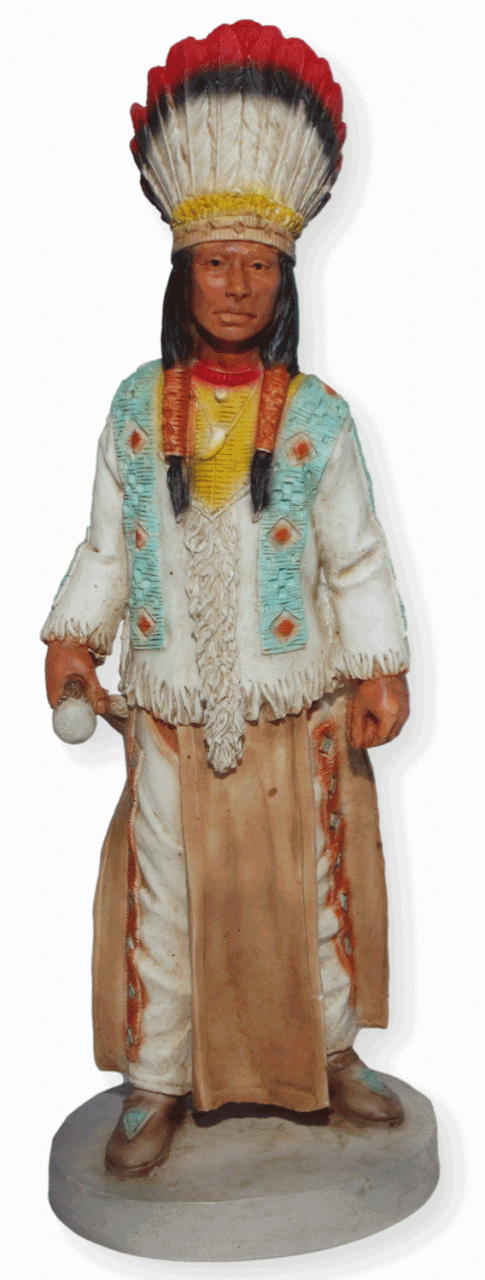 Indianerfigur Indianer Jicarilla Apache H 19 cm mit Kopfschmuck Native American Castagna Indianerfigur Indianer Jicarilla Apache H 19 cm mit Kopfschmuck Native American Castagna von Castagna