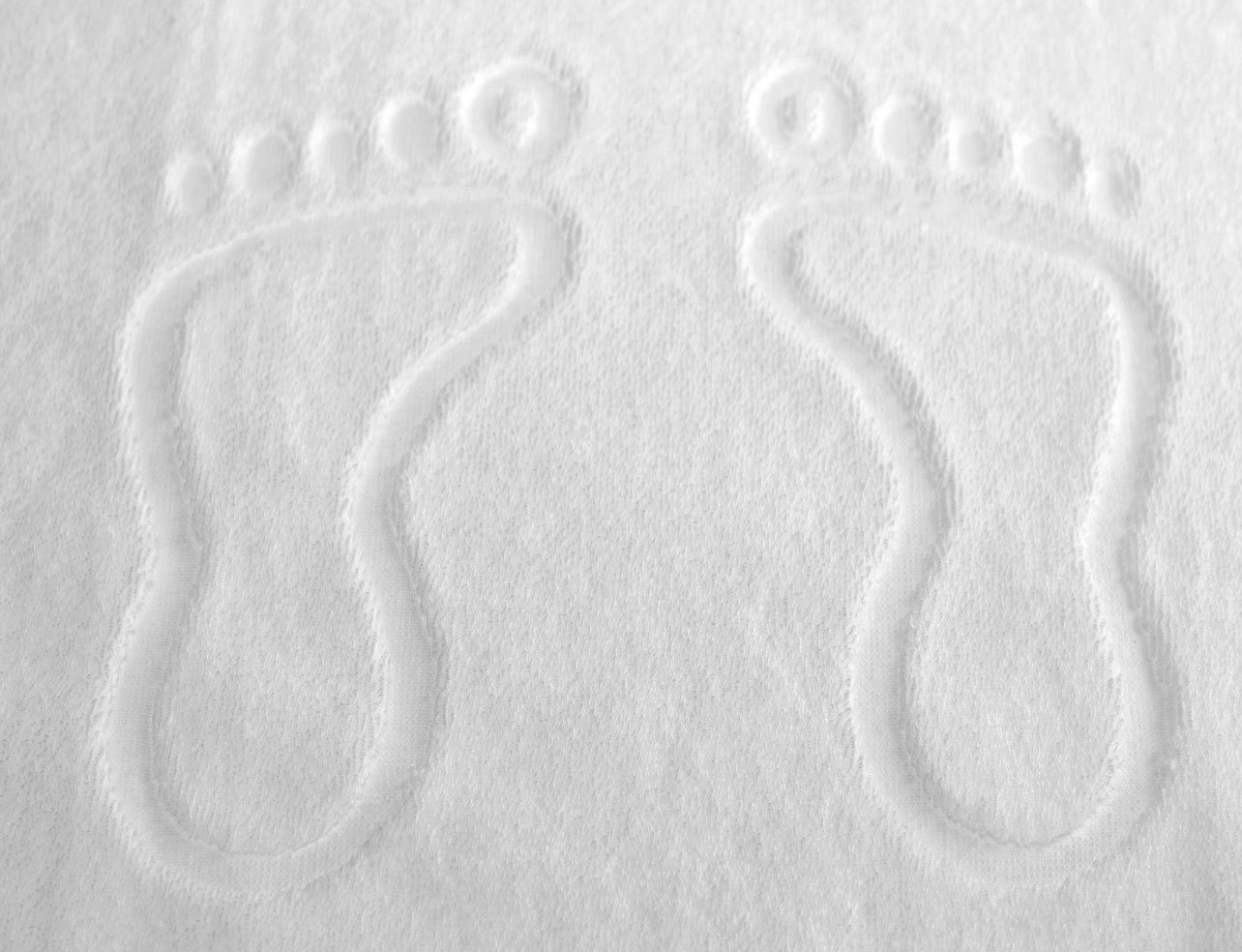 Badematte Badvorleger mit Füssen (1026.F) Castejo, mit Fussabdrücken, mit Füsabdrücken, weich, 100% Baumwolle, kochfest, Badvorleger mit Füssen, weich von Castejo