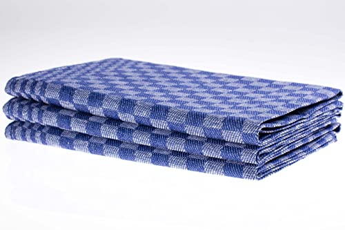 Castejo 8er Pack Grubentücher, Geschirrtücher, Trockentücher, 50 x 100 cm Halbleinen 55% Leinen 45% Baumwolle CA054 (blau) von Castejo