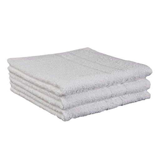 Castejo CA1265 Duschtücher oder Handtücher Set mit 2 Tiefgangstreifen, weiß Größe: 50x100cm und 70x140cm, 100% Baumwolle, Gewicht: ca. 450g/qm (50x100cm) von Castejo