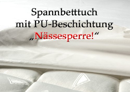 Castejo Jersey Matratzenschutz mit rundum Gummi und Nässeschutz verschiedene Größen, Matratzenschoner, Hygieneschutzbezug, Nässesperre, PU Beschichtung, Inkontinenz Schutzbezug Spannbetttuch CA74 (100 x 220 cm) von Castejo