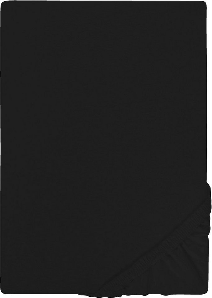 Castell - Markenbettwäsche Spannbettlaken Jersey in Gr. 90x200, 140x200 oder 180x200 cm, Jersey, Gummizug: rundum, (1 Stück), aus Baumwolle, für Matratzen bis 22 cm Höhe, Bettlaken, Spannbetttuch von Castell - Markenbettwäsche