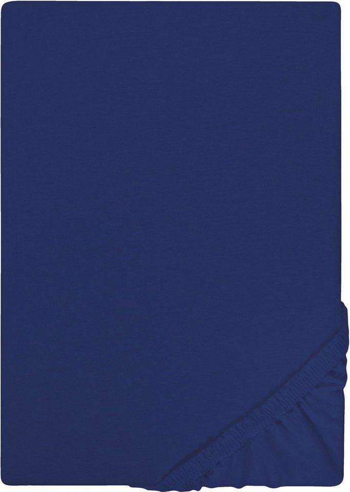 Castell - Markenbettwäsche Spannbettlaken Jersey in Gr. 90x200, 140x200 oder 180x200 cm, Jersey, Gummizug: rundum, (1 Stück), aus Baumwolle, für Matratzen bis 22 cm Höhe, Bettlaken, Spannbetttuch von Castell - Markenbettwäsche