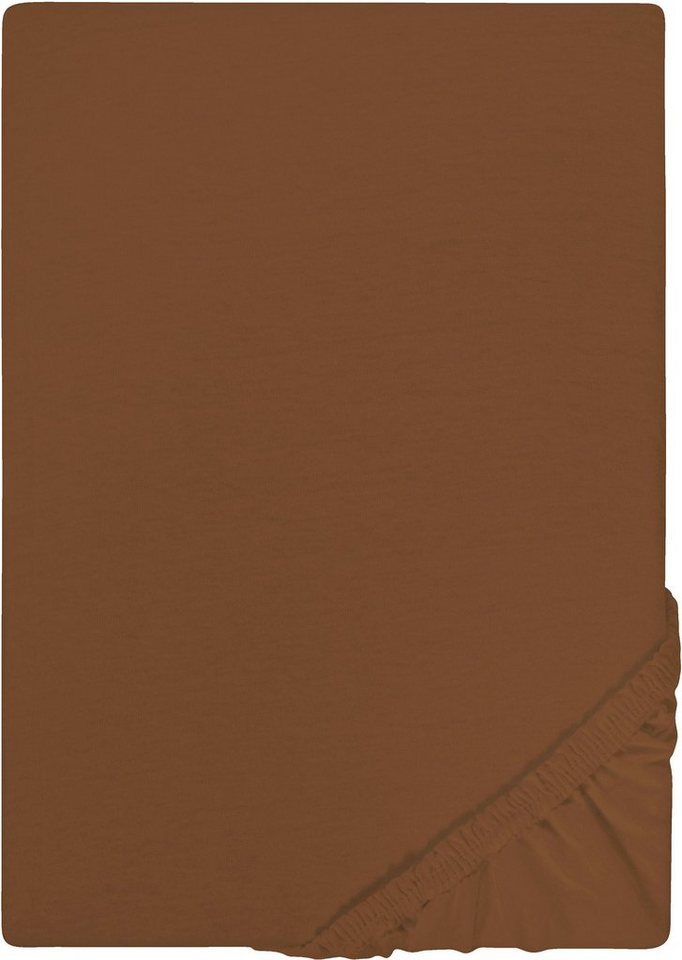 Castell - Markenbettwäsche Spannbettlaken Jersey in Gr. 90x200, 140x200 oder 180x200 cm, Jersey, Gummizug: rundum, (1 Stück), aus Baumwolle, für Matratzen bis 22 cm Höhe, Bettlaken, Spannbetttuch von Castell - Markenbettwäsche