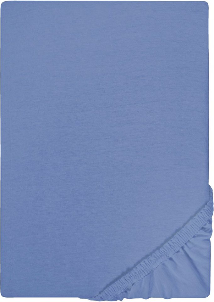 Castell - Markenbettwäsche Spannbettlaken Jersey in Gr. 90x200, 140x200 oder 180x200 cm, Jersey, Gummizug: rundum, (1 Stück), aus Baumwolle, für Matratzen bis 22 cm Höhe, Bettlaken, Spannbetttuch von Castell - Markenbettwäsche
