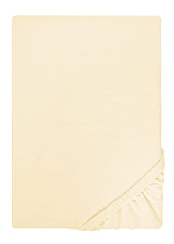 Traumhaft Schlafen - Castell - Markenbettwäsche 0077113 Spannbetttuch Jersey Stretch (Matratzenhöhe max. 22 cm) 1x 140x200 cm - 160x200 cm, gelb von Traumhaft schlafen - Castell - Markenbettwäsche