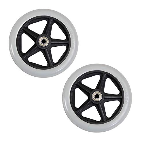 Caster EIN Paar manuelle Rollstuhl Vorderrad 6 Zoll 7 Zoll 8 Zoll Universal Rollstuhl Vorderrad kleines Rad Vollreifen Kleiner Reifen Caster EIN Paar manuelle Rollstuhl Vorderrad 6 Zoll 7 Zoll 8 Zoll Universal Rollstuhl Vorderrad kleines Rad Vollreifen Kleiner Reifen von Ereno